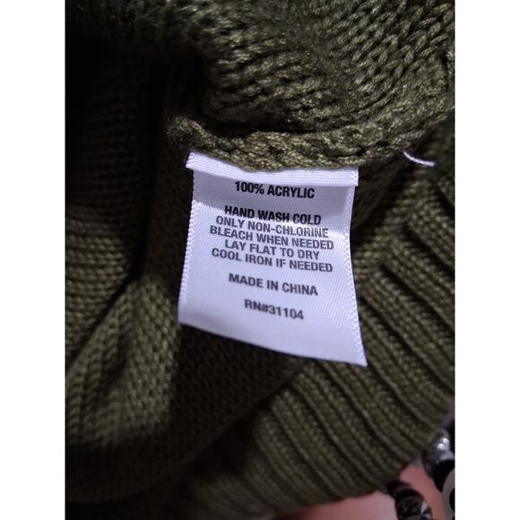 Wonderly Oversized Slouchy Womens size XL Grungecore Preppy Henley Knit Sweater - Picture 6 of 12